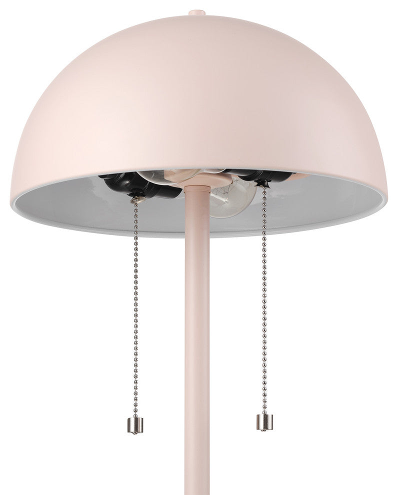 Luna 21" 2-Light Matte Pink Desk Lamp