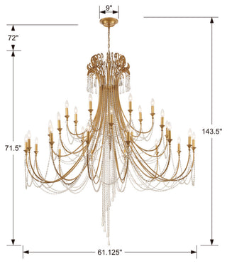 Arcadia 28 Light Chandelier