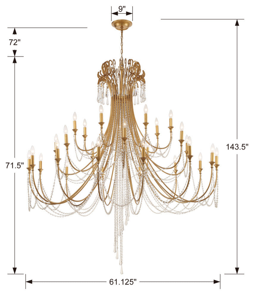 Arcadia 28 Light Chandelier