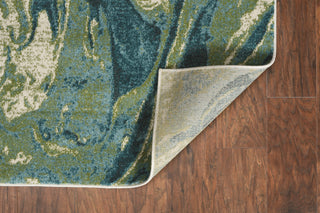 Watercolors Teal Geode Plush Area Rug, 6'7"x9'6"
