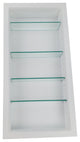 Durham Recessed White Niche 31.5"h x 15.5"w x 3.5"d