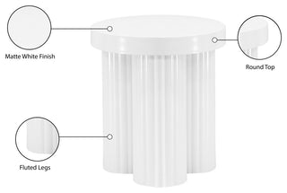 Rhodes Coffee Table / End Table, White, End Table
