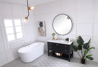 Matilda 48" Single Bathroom Vanity Set, Black