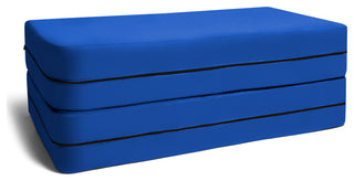 Zipline Big Kids Modular Sofa and Ottoman, Blueberry
