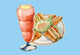 Club Sandwich and Float - Gallery Wrapped Canvas Art 28" x 42"