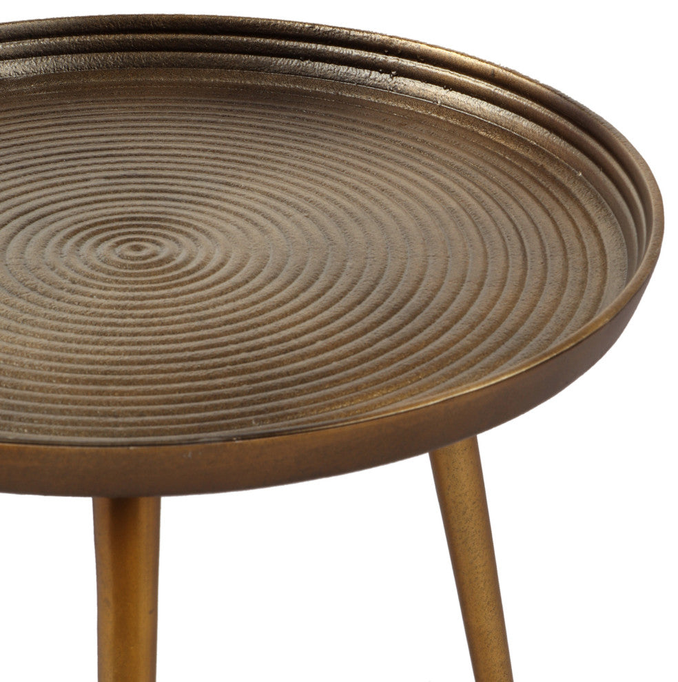 Veracruz Modern Handcrafted Aluminum Accent Table