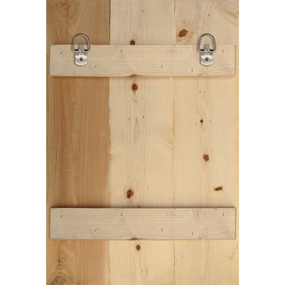 Decorative Pattern Wooden Block, 12"x9"