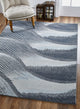 Illusions Breeze Abstract Watercolor Area Rug, Grey/Blue, 7'10 X 10'10