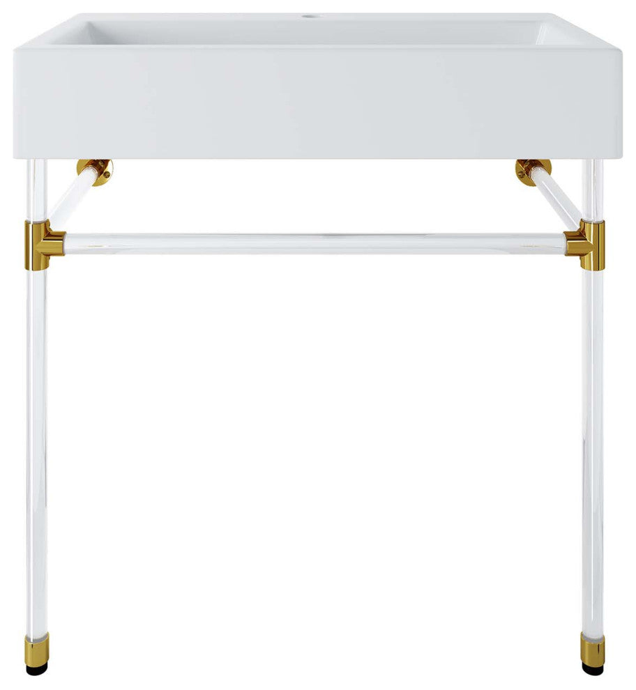 Redeem 32" Acrylic Wall-Mount Bathroom Vanity