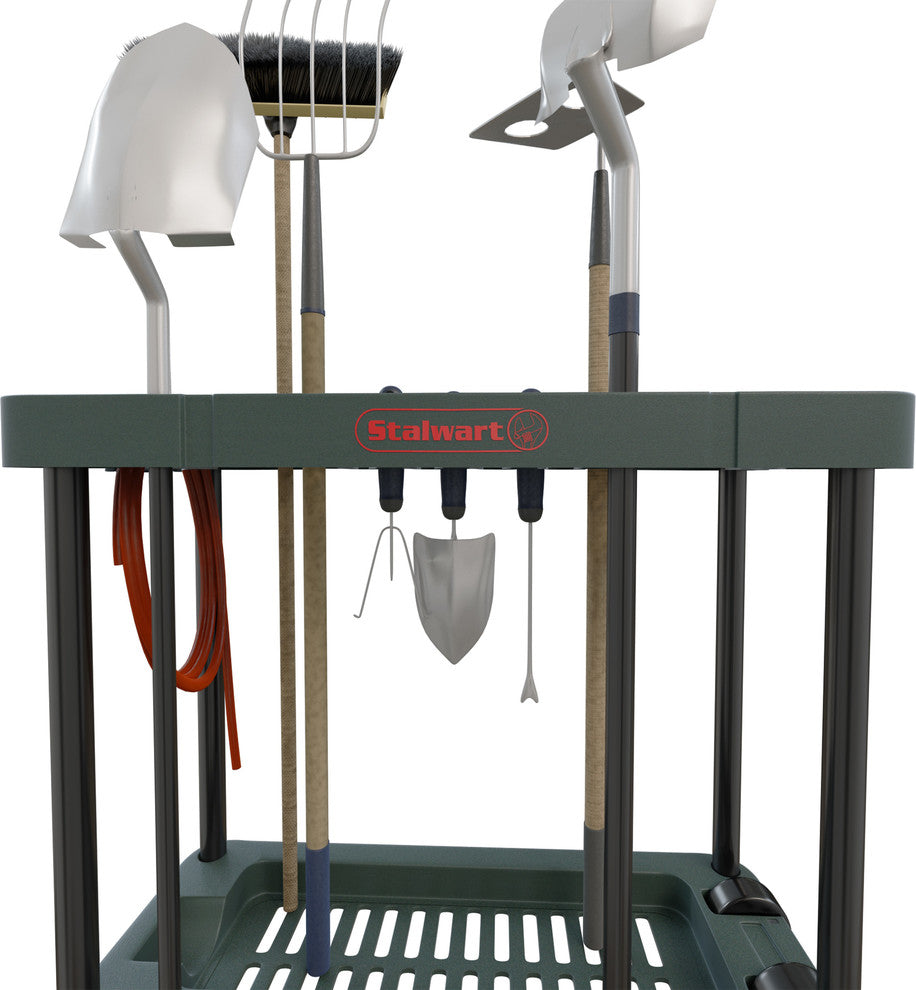 Garden Tool Storage Rack- Portable  40 Tool Capacity by Stalwart