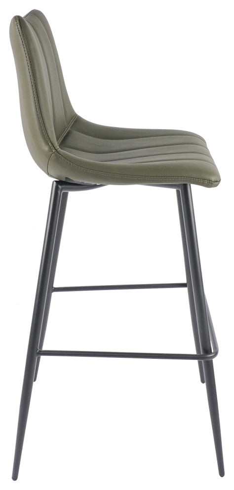 Alibi Barstool Dark Green-Set of Two