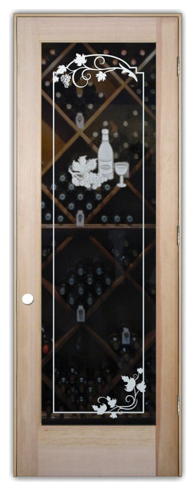 Wine Door - Wine Tasting - Douglas Fir (stain grade) - 30" x 84" - Knob on...
