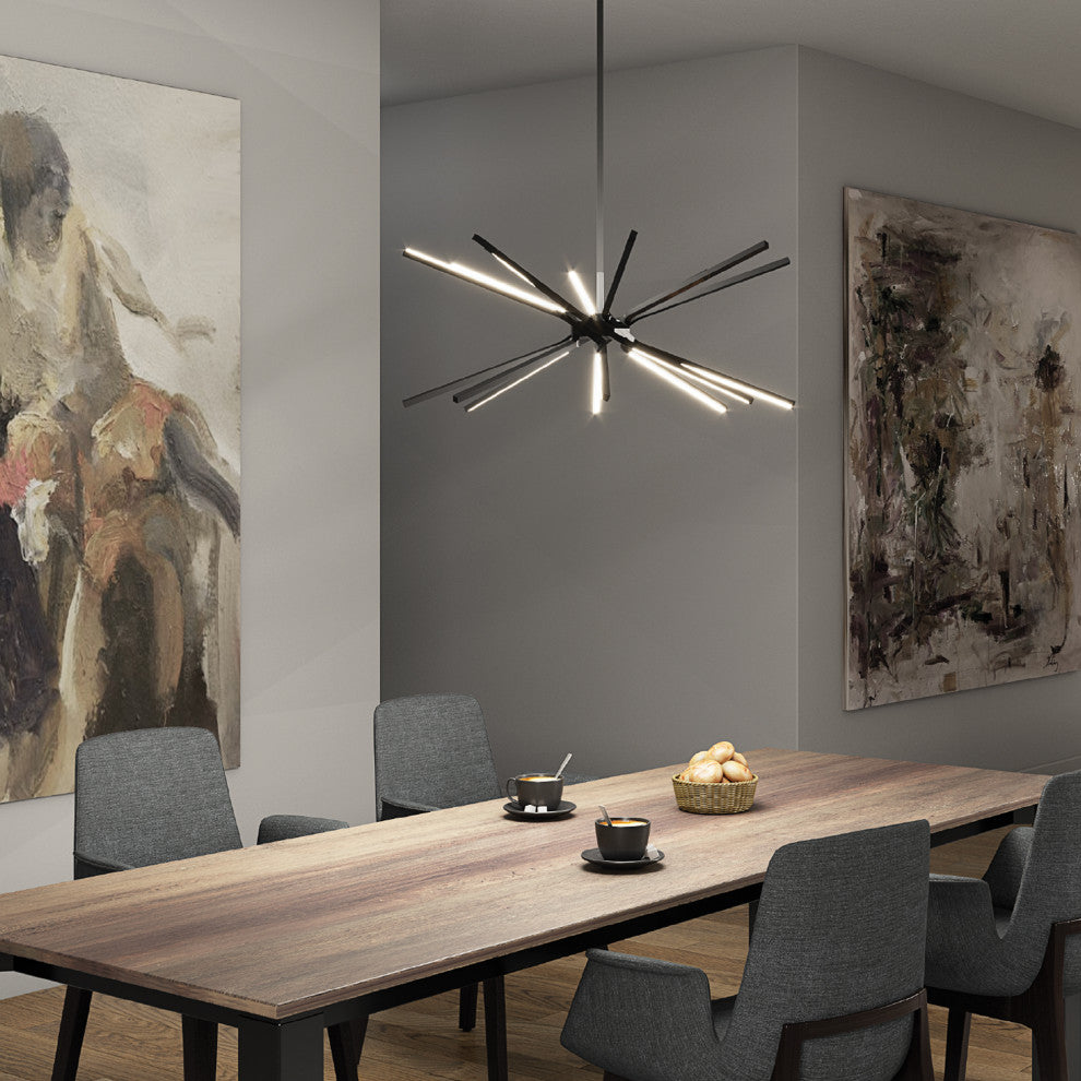 DALS Lighting Star Pendant Light, Black