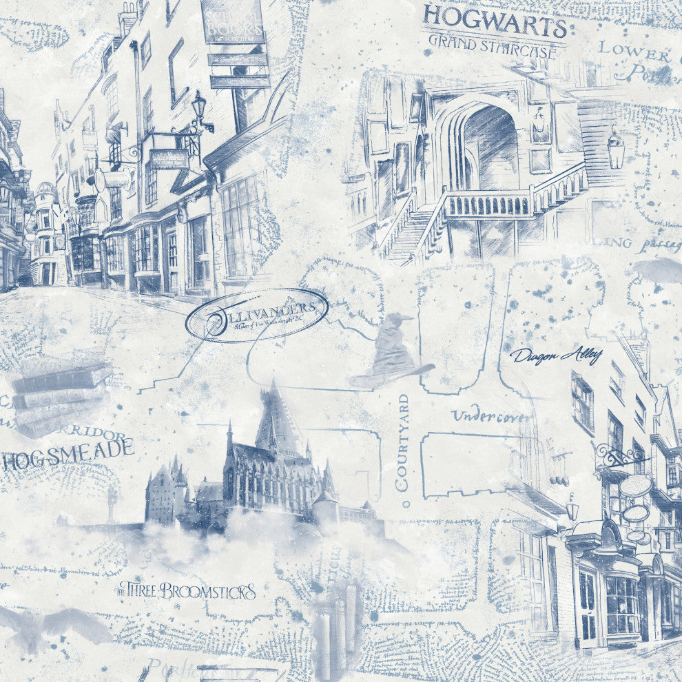 Harry Potter Map Peel & Stick Wallpaper