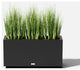 Veradek Block Series Long Box Planter, Black, 16.25"h X 10"w X 32"l