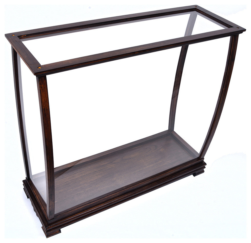 Display Case for Midsize Tall Ship Classic Brown