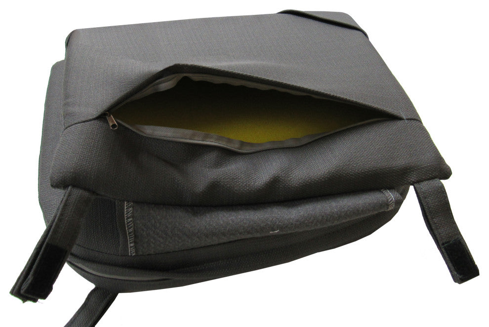 Outdoor Patio Bar Stool Ofir Without Arms, Dark Gray Linen - Gray, 30"