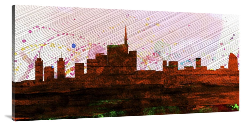 "Milan City Skyline" Fine Art Print