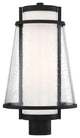 Nuvo Anau 1-Light Incandescent Matte Black Glass Wall Mount