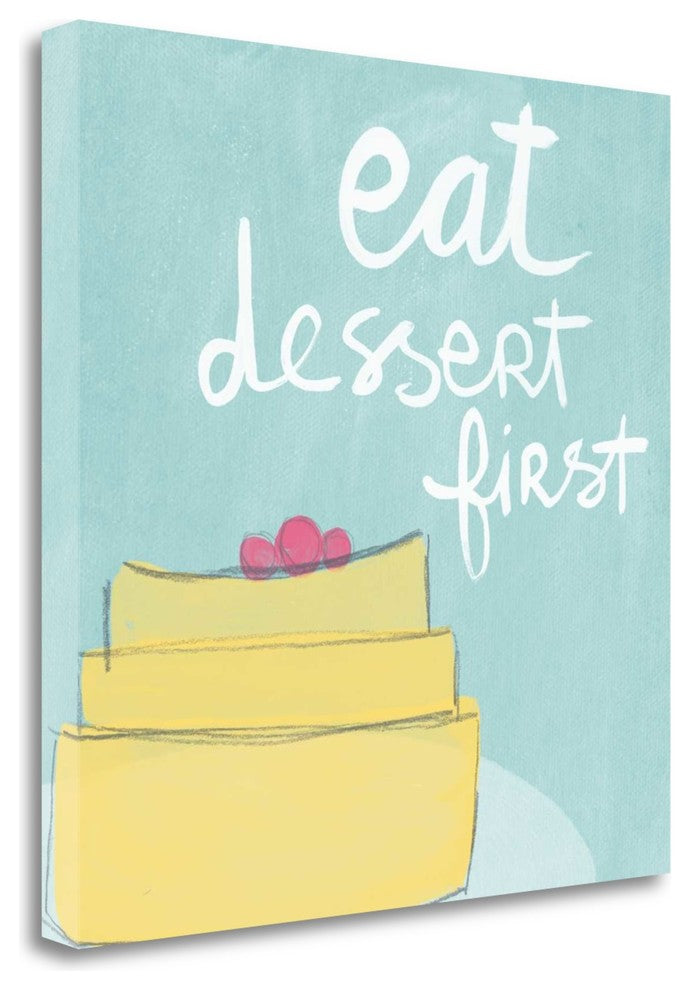 "Dessert I" By Linda Woods, Giclee Print on Gallery Wrap Canvas, Ready to Hang
