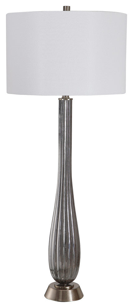 Uttermost Reeve Gray Glass Table Lamp