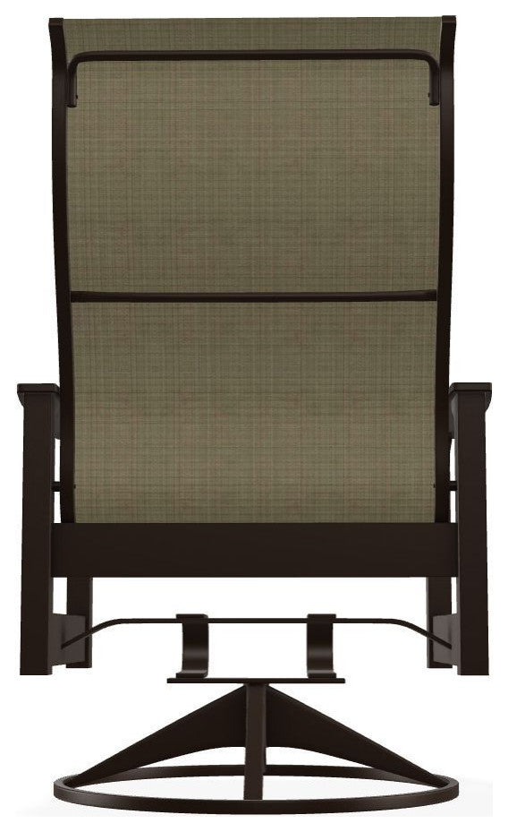 Leeward Sling Outdoor Swivel Rocker, Elevation Stone/Kona