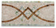 Lovelink Mint 6.3x13.4 Marble Mosaic Border Listello Tile Polished, 1 piece
