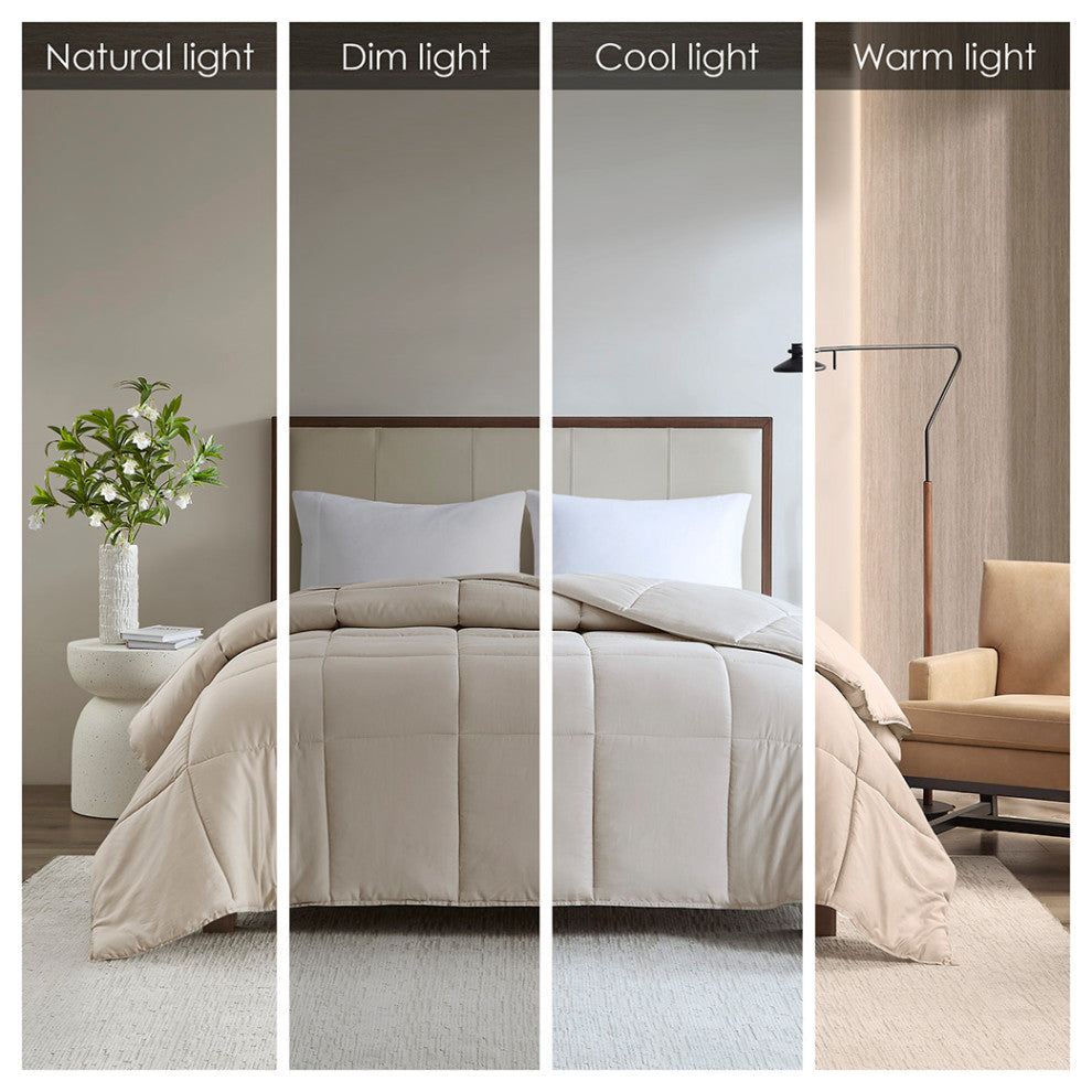 Madison Park 300 Thread Count Cotton Shell Luxury Down Alternative Comforter