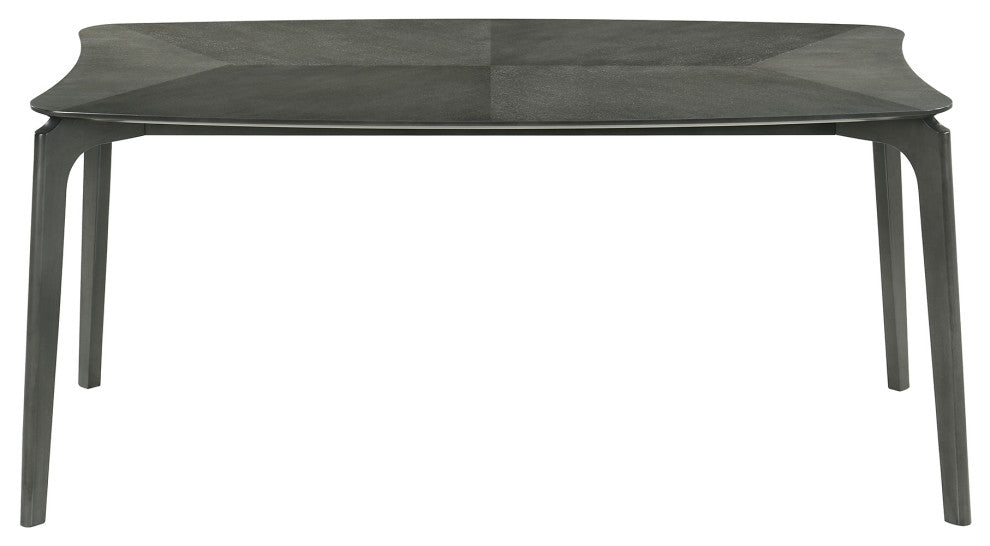 Kalia Wood Dining Table, Gray Finish
