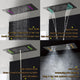 Led Mist Rainfall Shower System, Hand Shower and Jetted Body Sprays, Matte Black