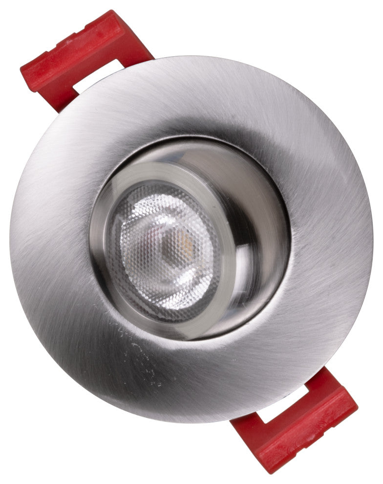 2" LED Gimbal Recessed Downlight, Nickel, 4000k