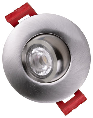 2" LED Gimbal Recessed Downlight, Nickel, 4000k