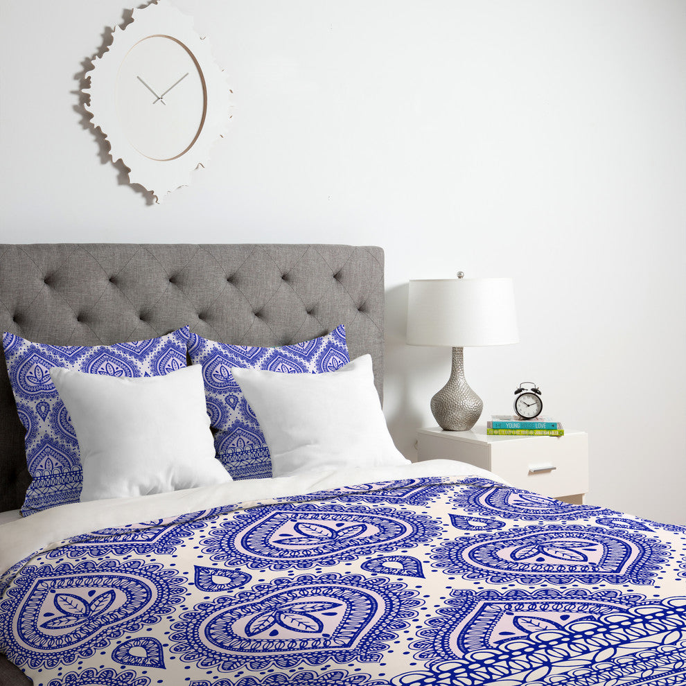 Deny Designs Aimee St Hill Decorative Blue Duvet Cover - Lightweight