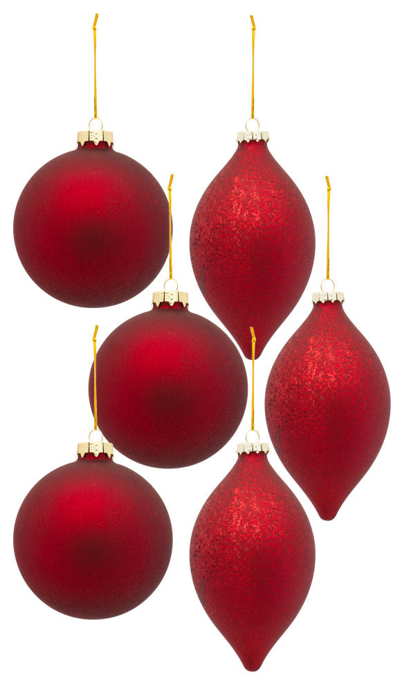 Glass Ornament, 6-Piece Set