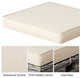 Costway 2PCS Patio Rattan Cushioned Ottoman Seat  Foot Rest Table Beige