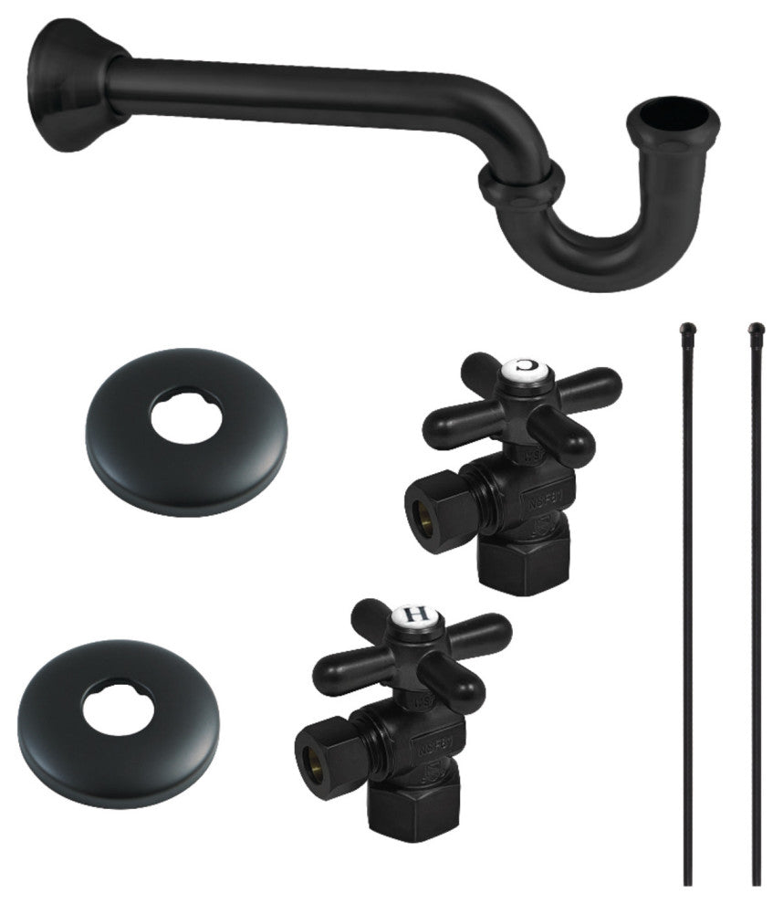 Plumbing Supply Kit Combo, Matte Black