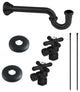 Plumbing Supply Kit Combo, Matte Black
