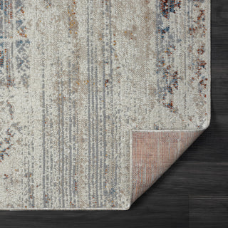 Leilani Gray/Multi Distressed Medallion Machine-Washable Area Rug, 5' x 7'