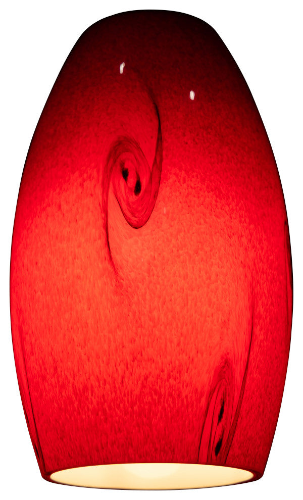 Merlot Pendant Glass Shade, Red Sky