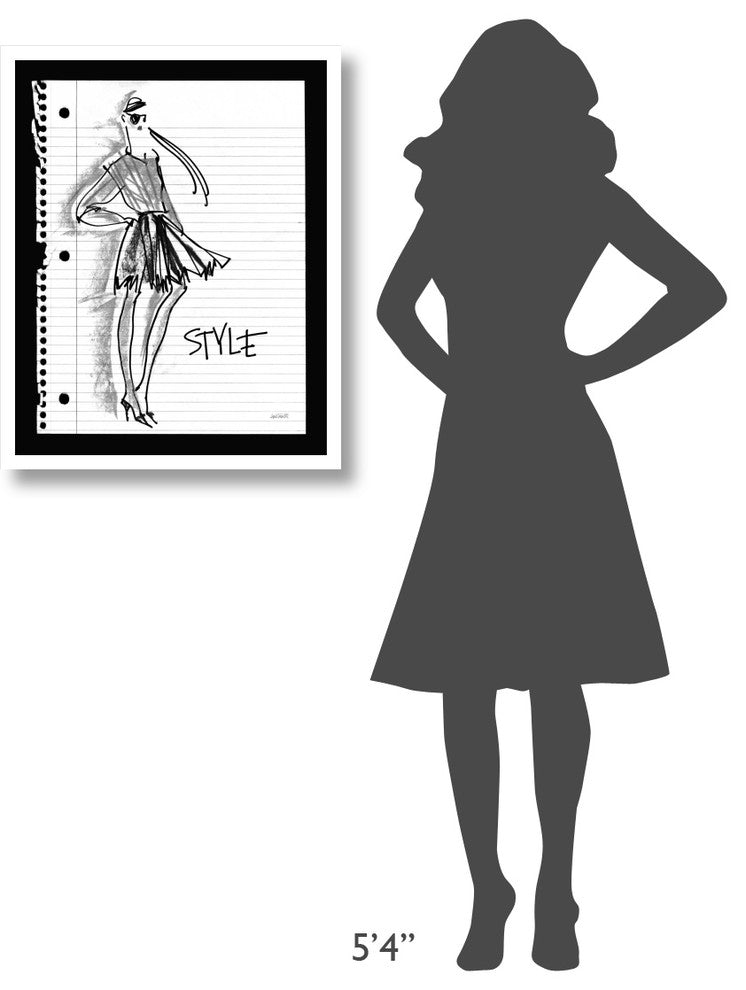 "Doodle Style" Digital Paper Print by Anne Tavoletti, 24"x30"