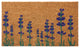 Purple English Lavender Flower Doormat, 18x30"