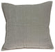 20" X 7" X 20" Transitional Gray Solid Quilted Pillow Cover With Down Insert