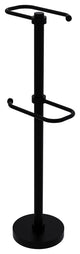 Free Standing Two Roll Toilet Tissue Stand, Matte Black