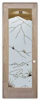 Interior Prehung Door or Interior Slab Door - Mountains Foliage - Oak - 24"...