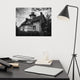 Cedar Point Lighthouse in Black and White Unframed Wall Art Prints, 16" X 20"