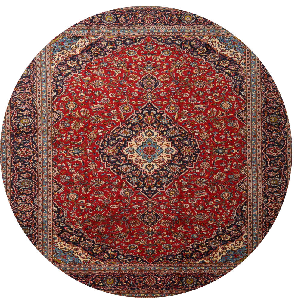 Ahgly Company Indoor Round Traditional Area Rugs, 4' Round