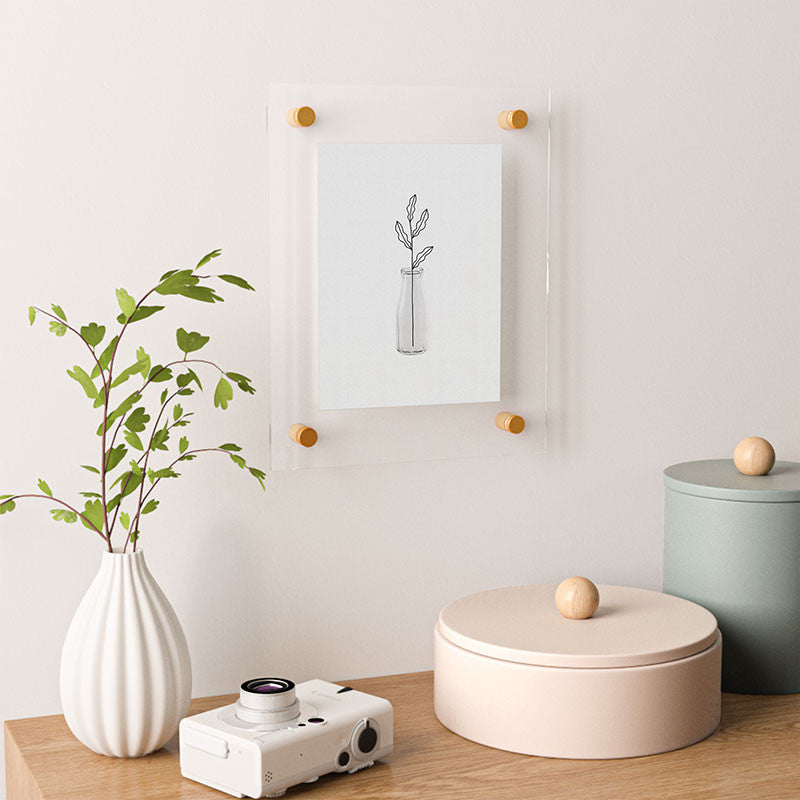 Orara Studio Leaf Still Life Floating Acrylic Print