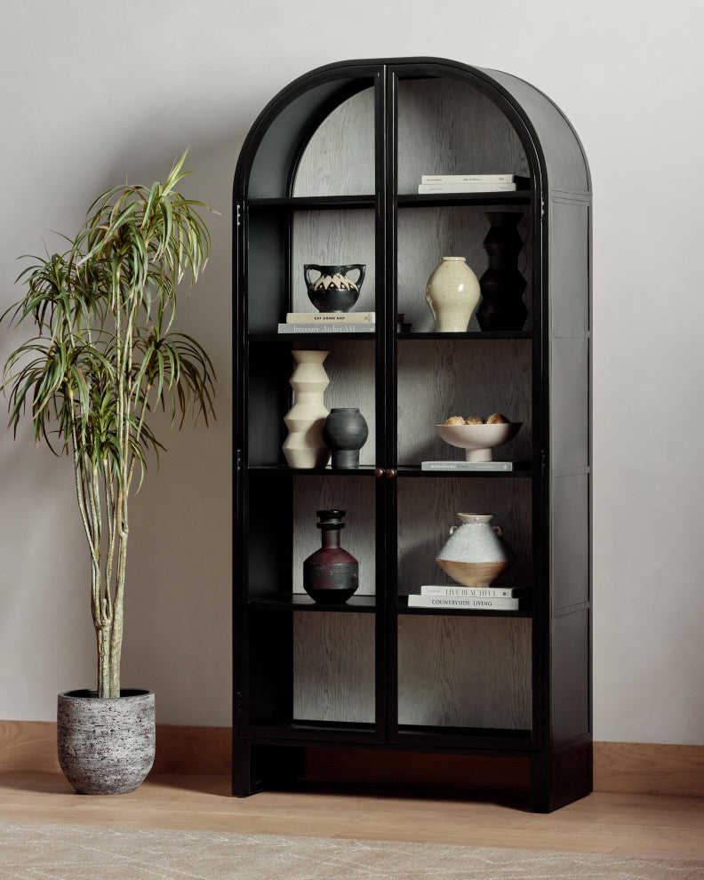 Breya Cabinet Oak, Black