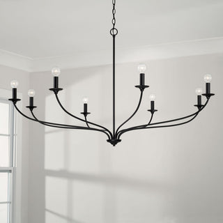 Capital Lighting Dolan 8-Light Chandelier 449981MB Matte Black