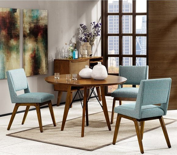 INK+IVY Modern Kitchen Dining Room Chair Set of 2, Blue